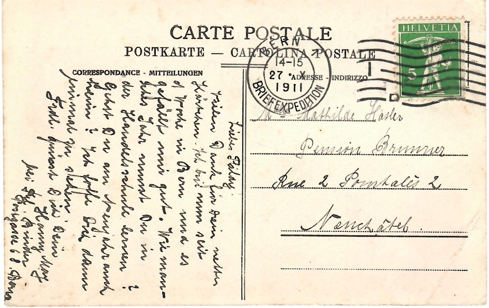 Cartoline postali: Meiringen - Alpbach – Usato da Zweisimmen venduto da jakobsweg 1