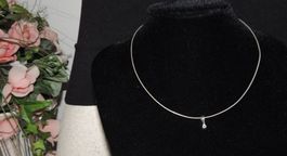 SCHÖNER HALS-REIF 925-STERLING SILBER & MOISSANITE NEU