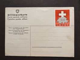 Militär-Postkarte mit Briefmarke ungestempelt   (P687)