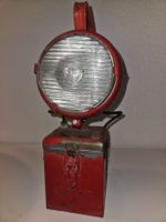 Alte Vintage Trag-Lampe aus Classic-Car-Garage, Decco Shell?