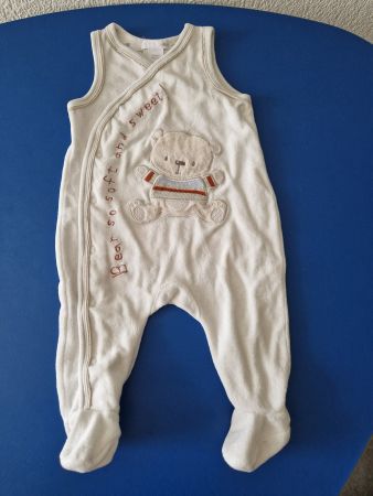 Baby Strampler mit Bär Gr. 62