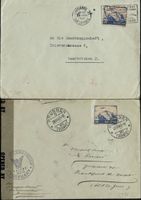 Schweiz Zensur Briefe 1941/47 Ausland Nachkriegs Lot