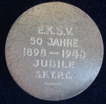 Medaglie: 50 Jahre E.K.S.V. 1898-1948 Jubile S.F.T.P.C. – Usato da Luzern venduto da Horoskop1 4