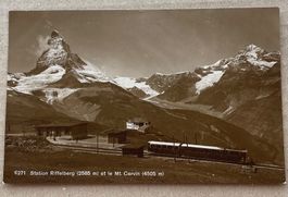 Fotokarte Station Riffelberg Zermatt
