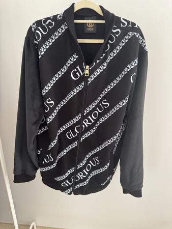 Glorious Gangsta Hoodie schwarz mit Reissverschluss