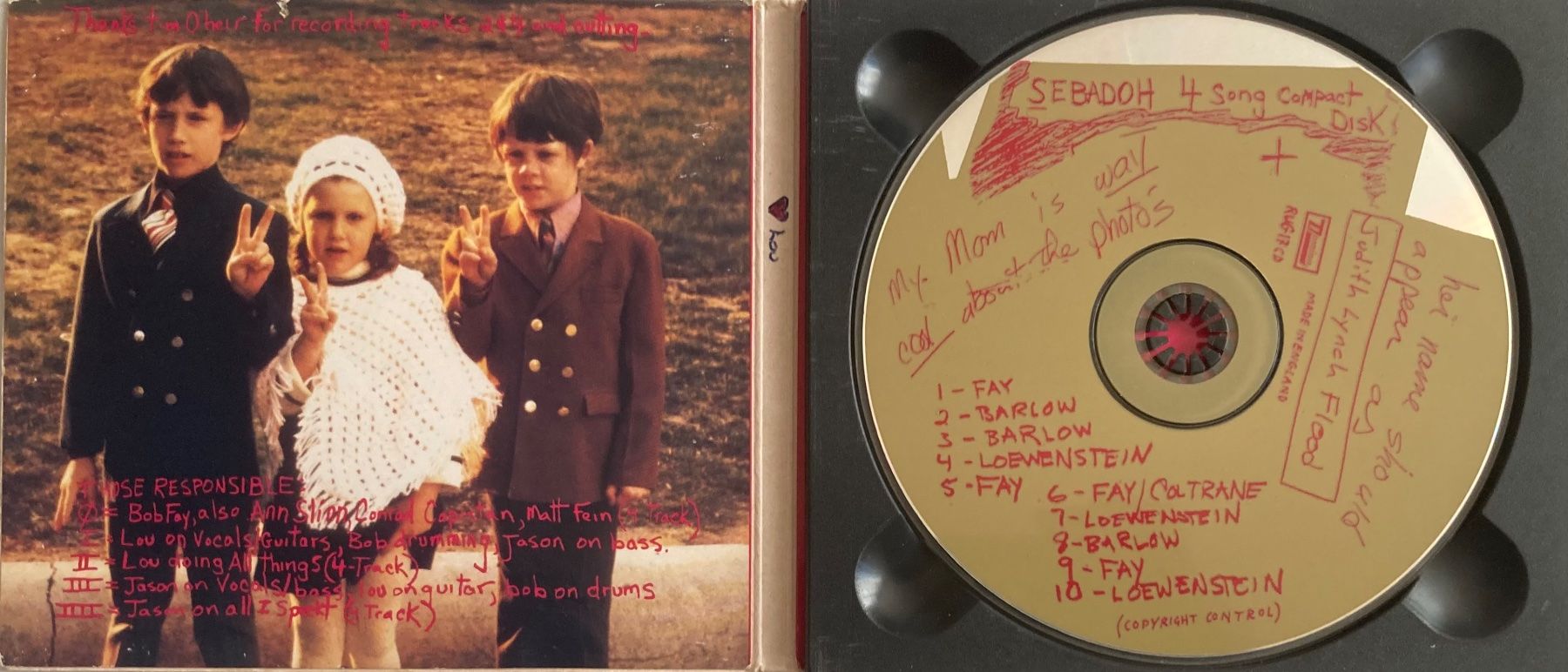 CD: SEBADOH - 4 SONG – Usato da Poliez-Pittet venduto da Newtown-Records 2