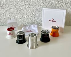 🔥 Très rare lot de 5 loupes d’horloger Omega 🔥