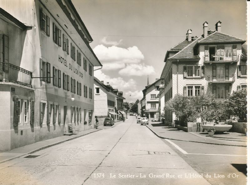 Cartoline postali: Le Sentier - Hôtel du Lion + c1965 – Usato da Emmenbrücke venduto da teestube