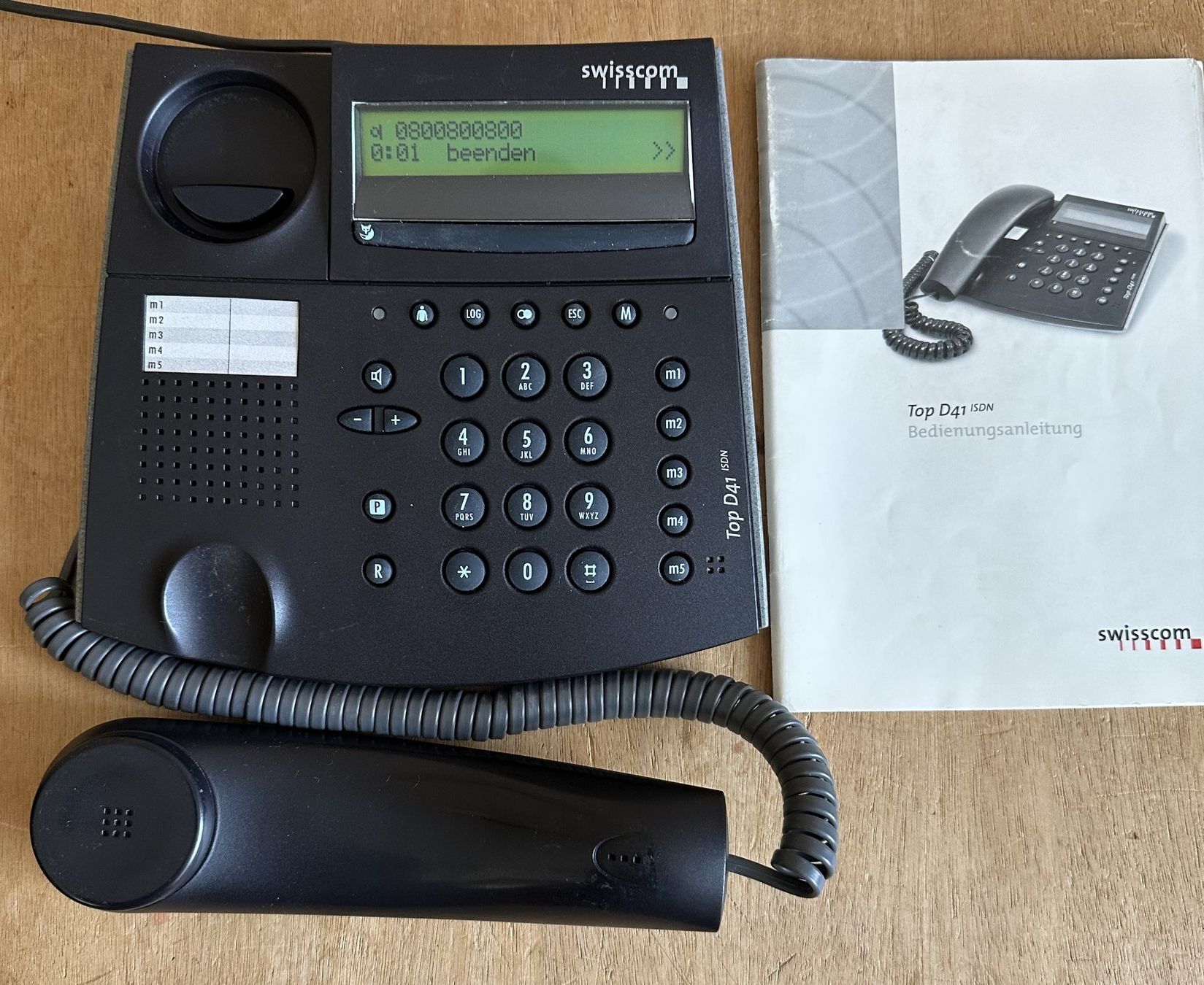Swisscom Telefoni: Telefon Top D41 ISDN anthrazit – Usato da Hergiswil NW venduto da hpb_9bvx 4
