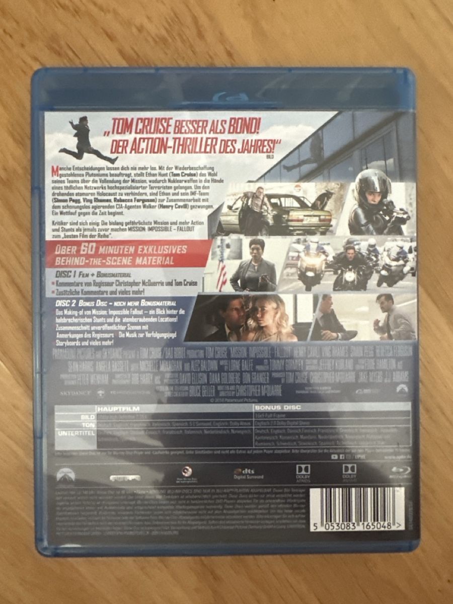 Alle DVDs: Blu-ray Mission Impossible Fallout mit Bonus Disc – Neu (gemäss Beschreibung) aus Hochdorf von Blitzman83 1