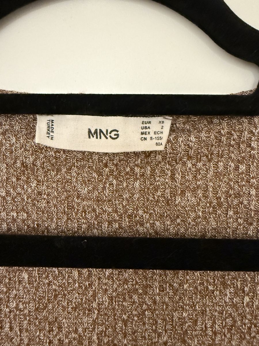 Mango Vestiti: Strickkleid Mango braun gerippt – Nuovo (secondo la descrizione) da Zürich venduto da mha_mx9n 3