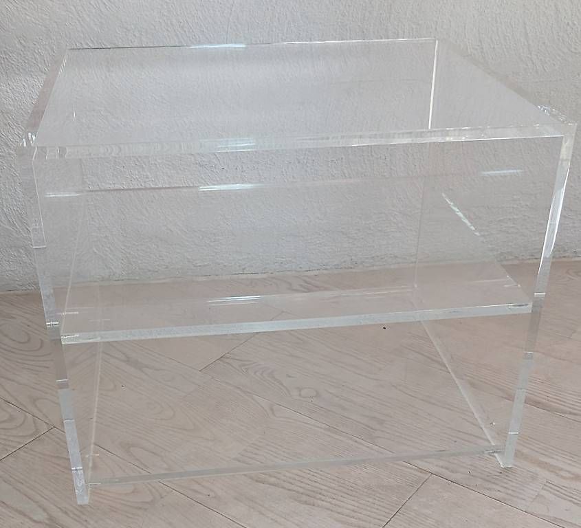 Comodini: 2 Beistelltische aus transparenten Acrylglas – Usato da Zürich venduto da wme_2brc