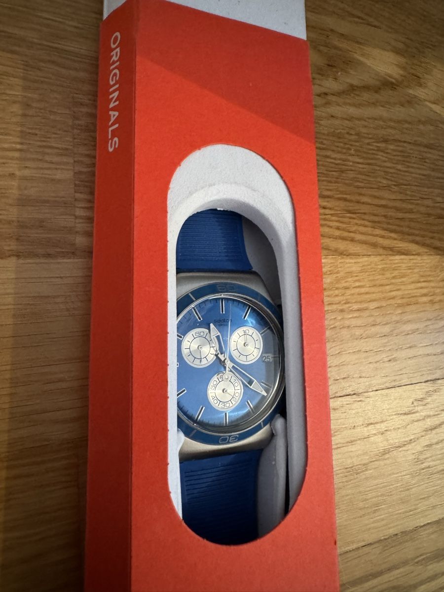 Swatch Orologi: Swatch Uhr unisex blau / NEU – Nuovo e nell'imballaggio originale da Thalwil venduto da syd_2rxt