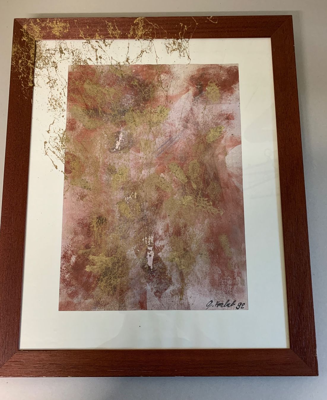 Poster & Bilder: Modernes Bild auf Papier gemalt signiert – Gebraucht aus Biel/Bienne von Katja01112 6