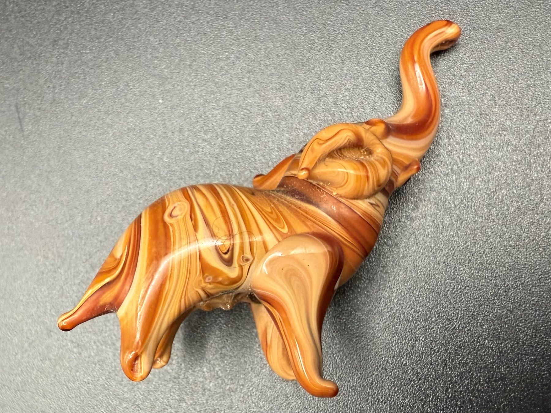 Statuette: Vintage Glas Elefant – Usato da Lamone venduto da LaCantinaMagica 1