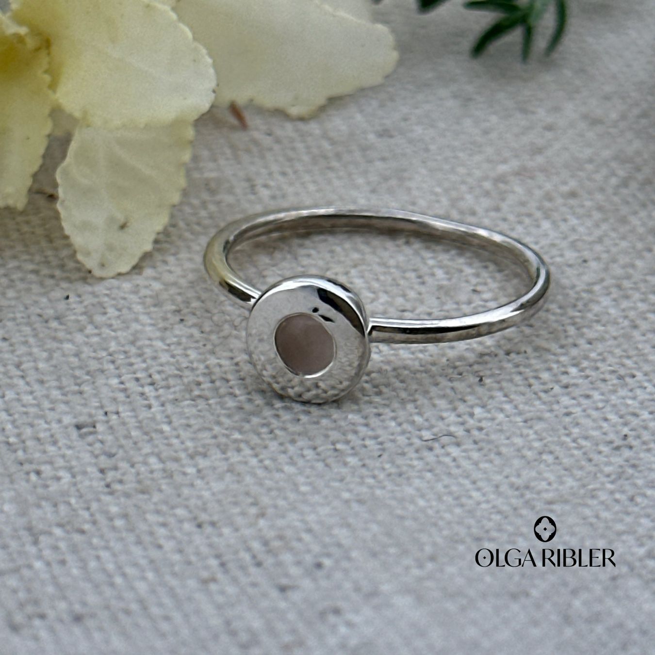 Olga Ribler Anelli: Feiner Silber Ring 925 mit Rosenquarz Grösse 56 – Nuovo (secondo la descrizione) da Luzern venduto da Schmuckoutlet 4