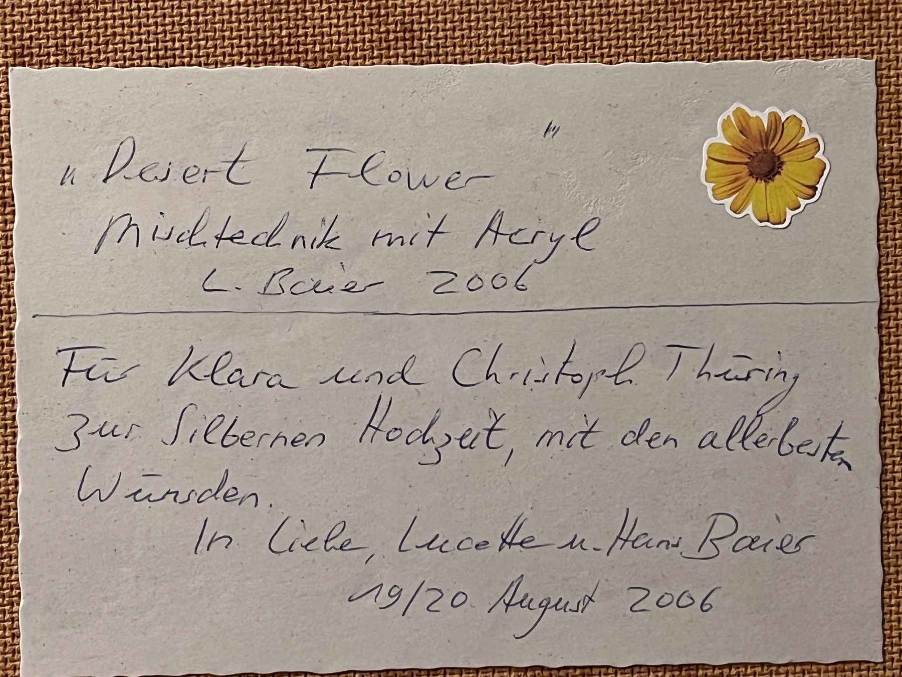 Gemälde: Lucette Baier L.B. Monogramm Bunte Original Gemälde – Gebraucht aus Basel von PAUL_ART 5