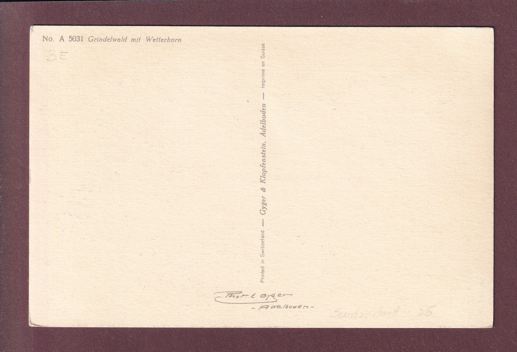 Cartes postales: GRINDELWALD - Wetternorn – D'occasion à Pully par nicecards 1