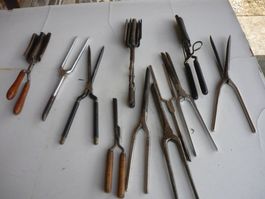 Antike Lockenwickler Onduliereisen Konvolut Brennscheren