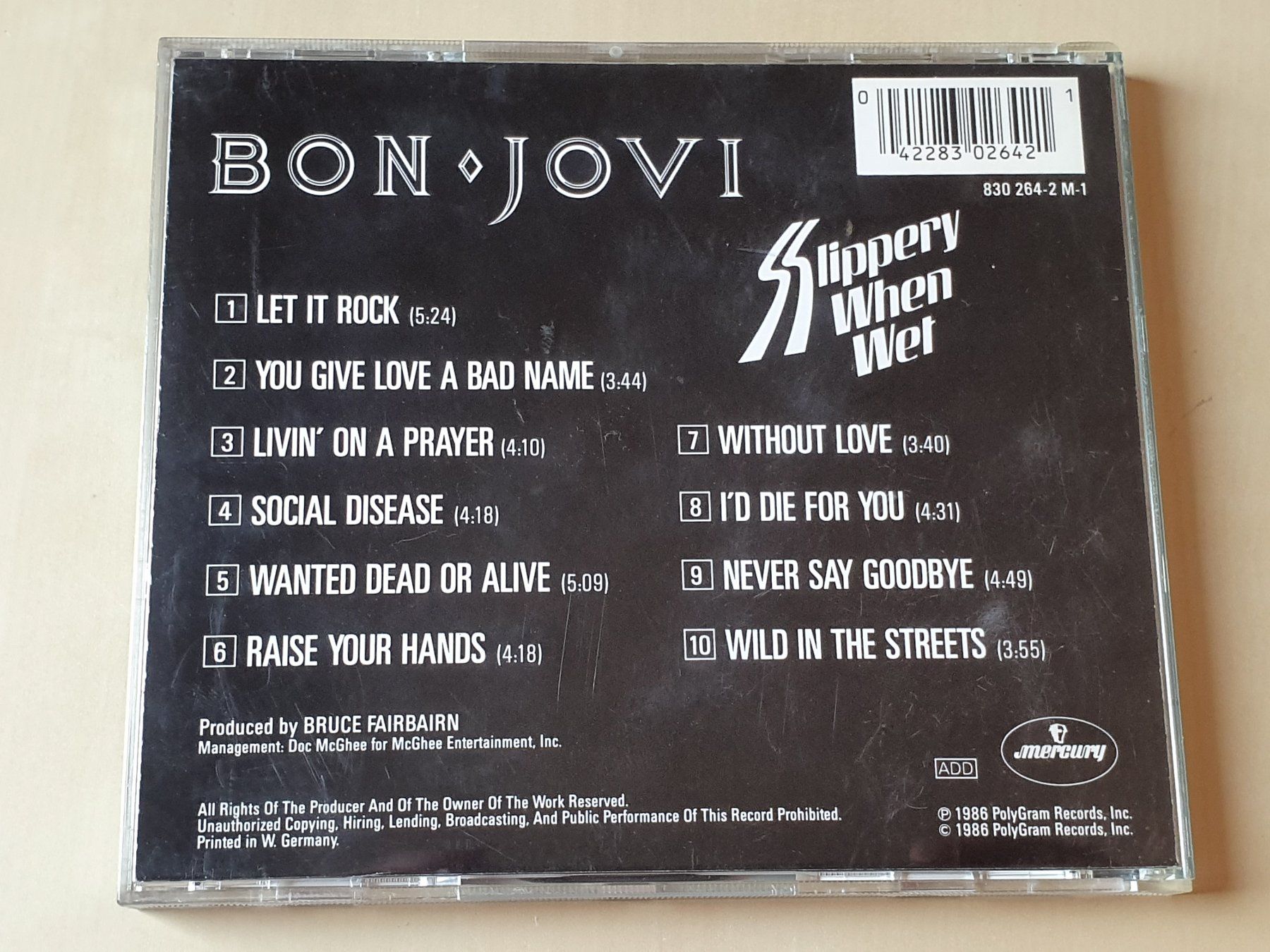 CD: Bon Jovi Slippery when wet – Usato da Stansstad venduto da collectorsshop 1
