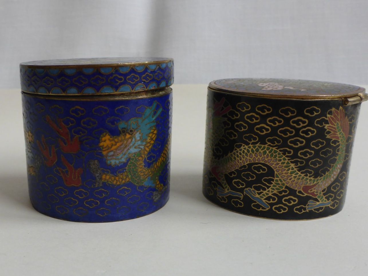Tutte le decorazioni: Chinesische Schmuckdösli  Drache emailiert Cloisonne – Usato da Zürich venduto da leia12 1