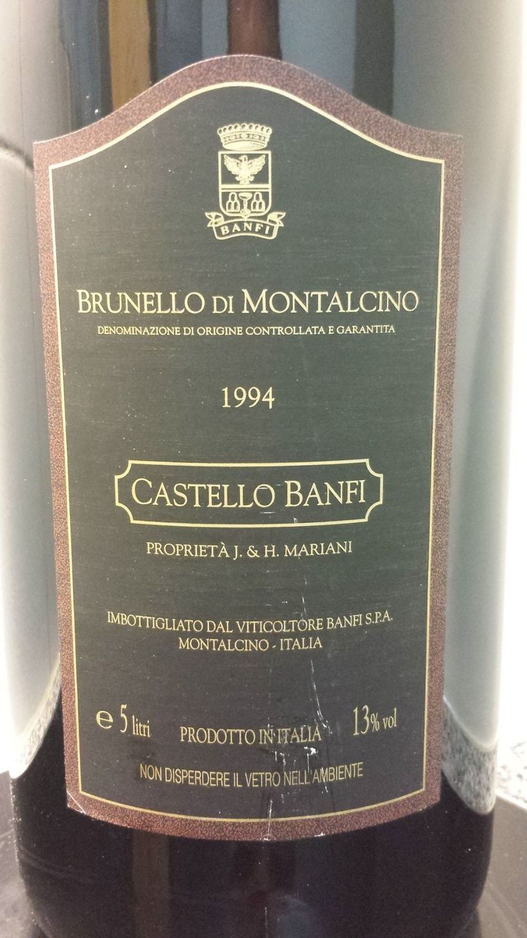 Vino: Castello Banfi 1994   5 Liter – Nuovo (secondo la descrizione) da Grenchen venduto da poggione 7