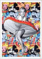 Death NYC Ltd Ed Pop Art Druck " Mr.Brainwash Marilyn Monroe