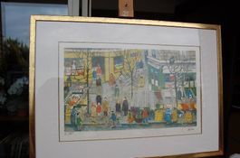 Lithographie de Nathalie Chabrier (1932 - )