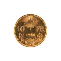 Goldvreneli 10Fr 1922