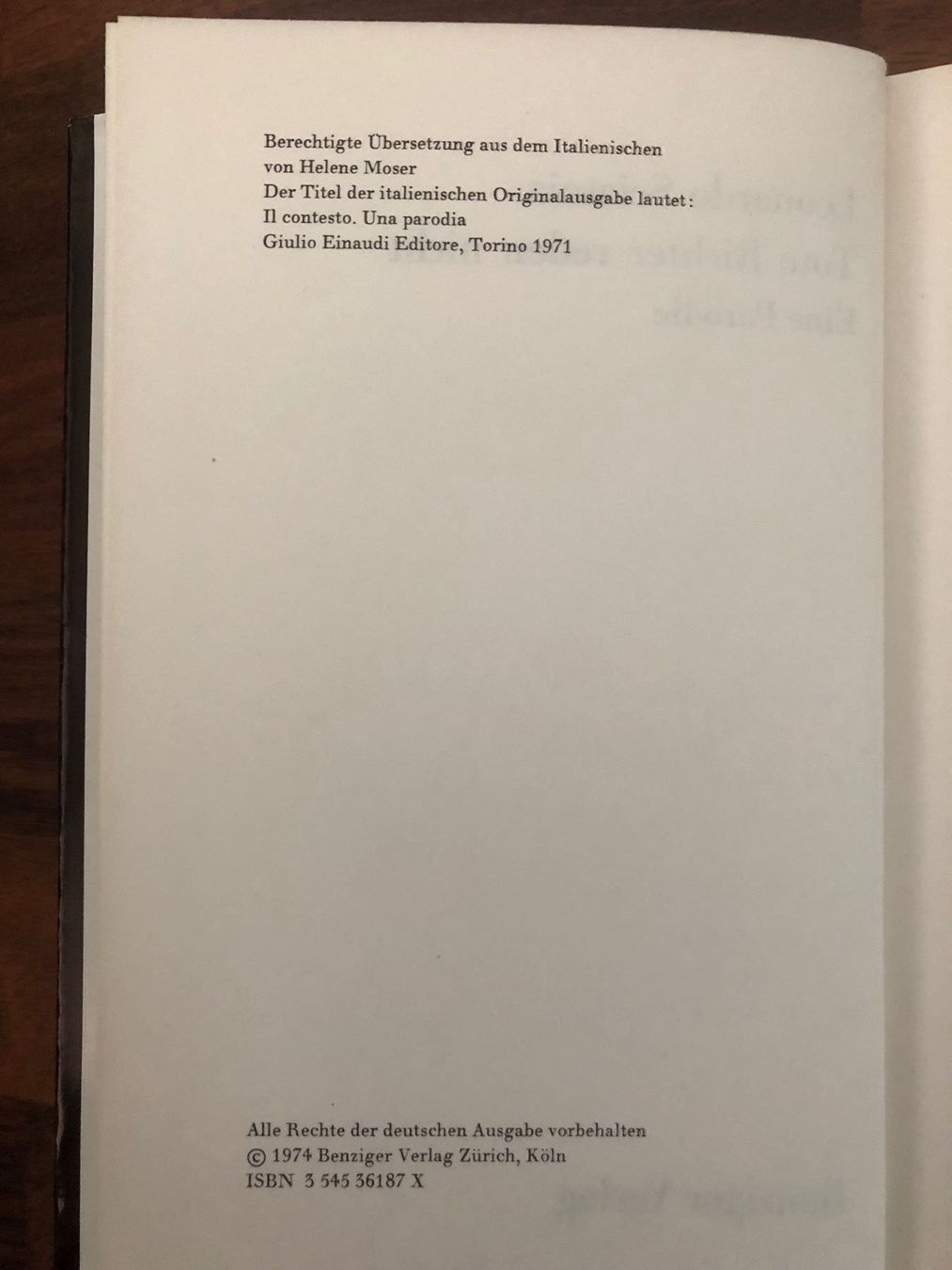 Libri: Tote Richter reden nicht, Leonardo Sciascia, Roman – Usato da Aarau venduto da R-O-G-E-R 2