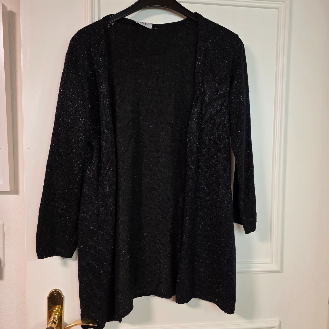 Giacche: Schwarze Strickjacke mit Silberfaden S – Usato da Wald ZH venduto da CapLux