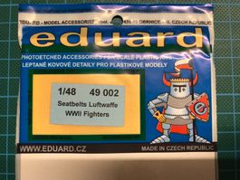 Eduard Zurüstsatz (2x) Seatbelts/Gurten (Luftwaffe) 1:48