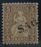 CH - Sitz. Helvetia - Zst. Nr. 30 - Stabstempel Sagon GR