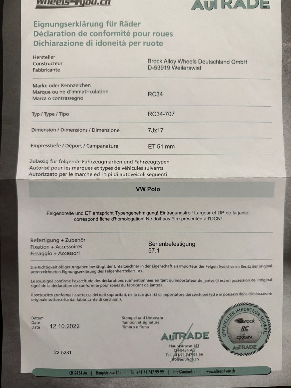 Pneus & Kompletträder: Winterräder komplett – Gebraucht aus Holderbank SO von POULETS 7