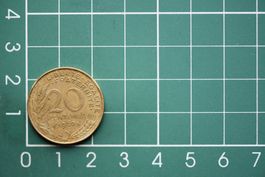 währung francaise 20 centimes 1967