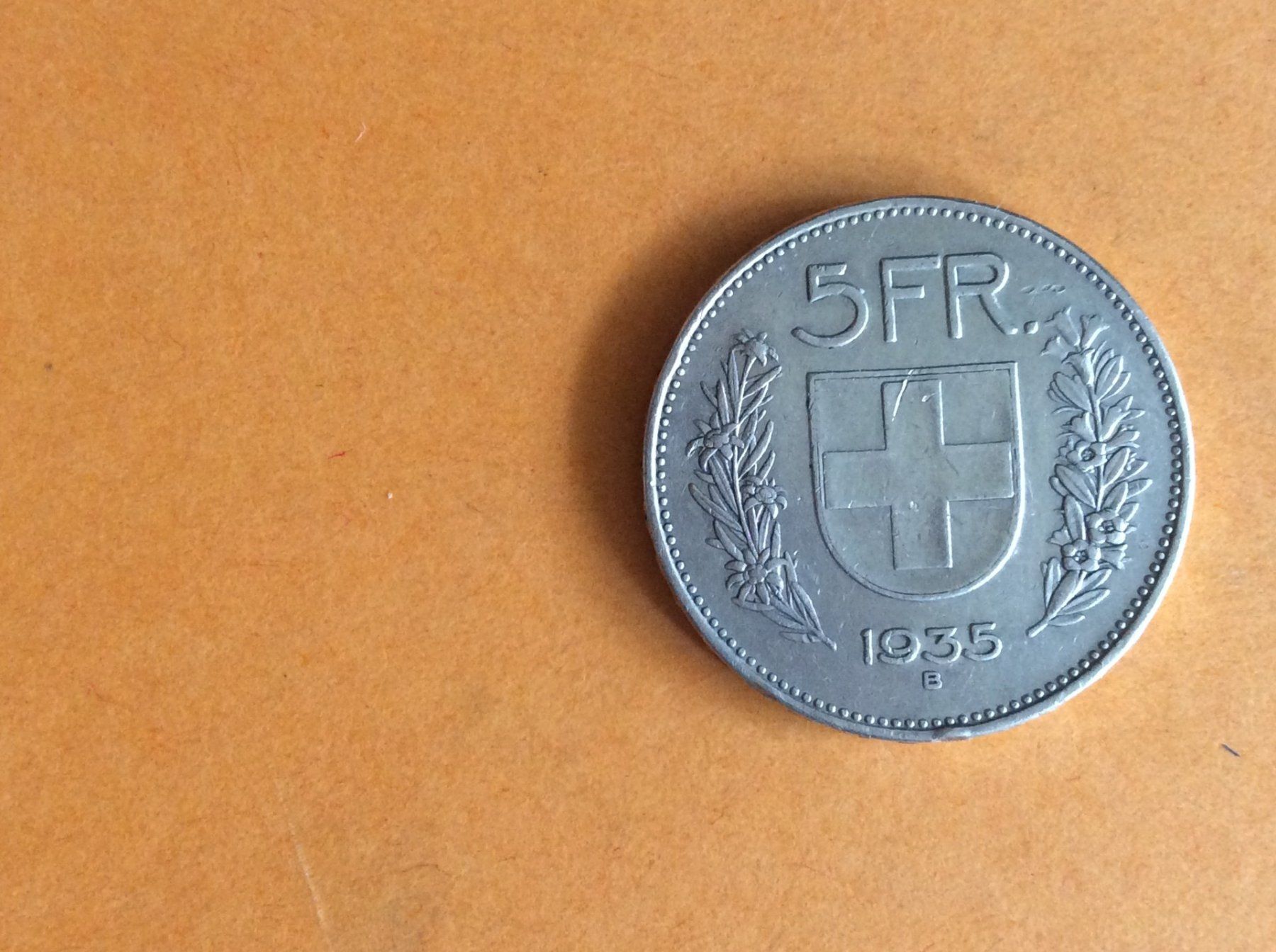 Tutti le monete: 5 francs  1935 – Usato da Genève venduto da pie_fh2d