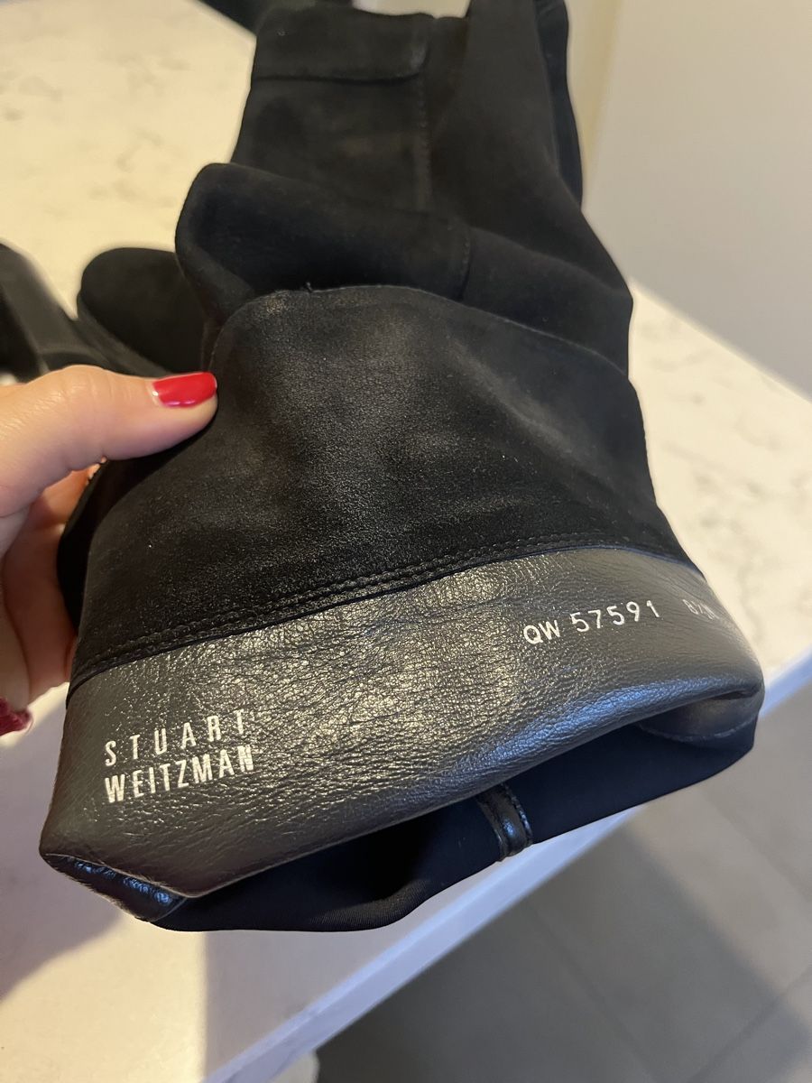 Stuart Weitzman Scarpe da donna: Stuart Weitzman Over-the-Knee Boots, Size 8.5 US, Black – Usato da Mies venduto da nic_yk5d 7