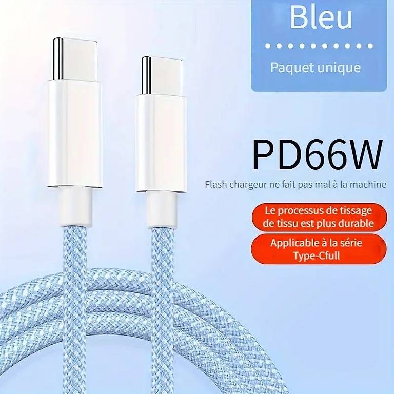 Cavi: Câble de charge rapide PD60W longueur 2m – Usato da Morges venduto da con_jw6n