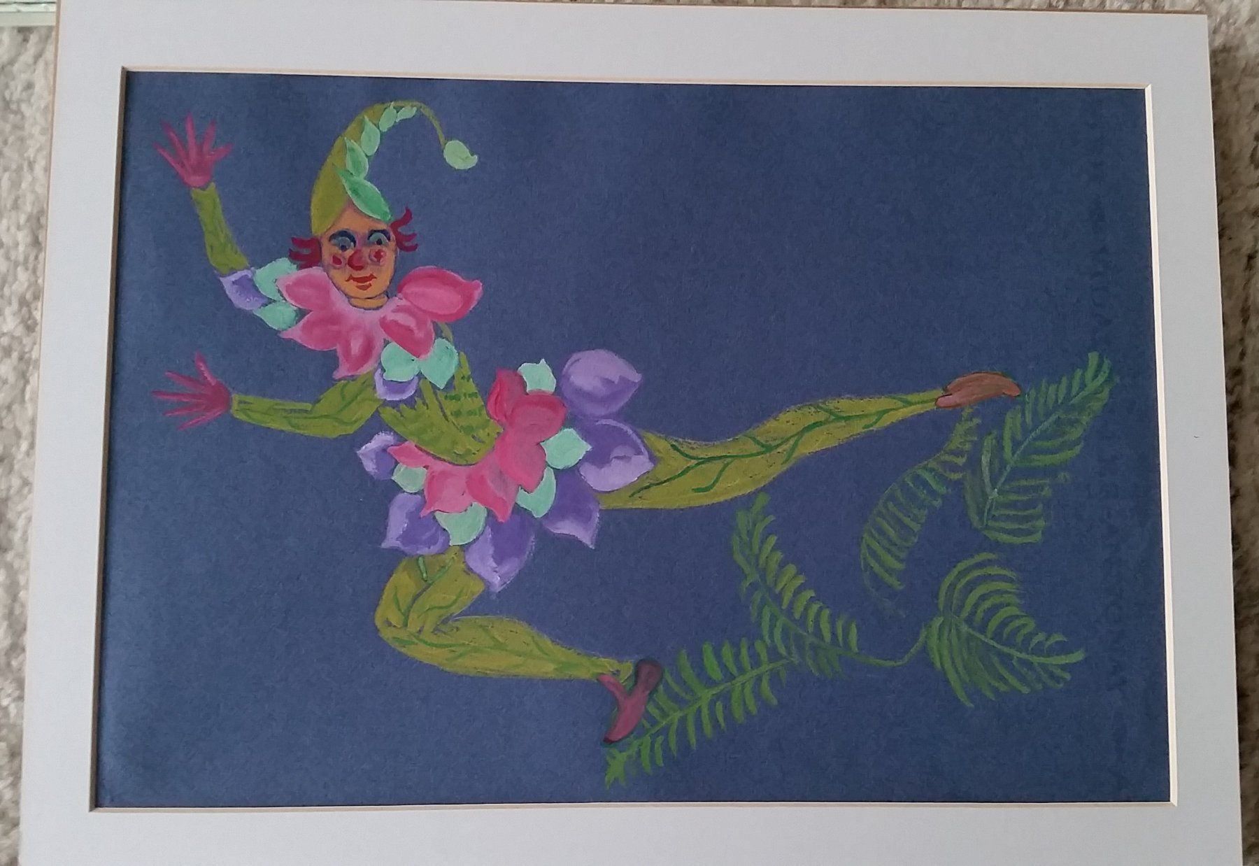 Dipinti: Gemälde; Clown gemalt mit Rahmen, 31x41 – Usato da Herrliberg venduto da AlexandraBopp