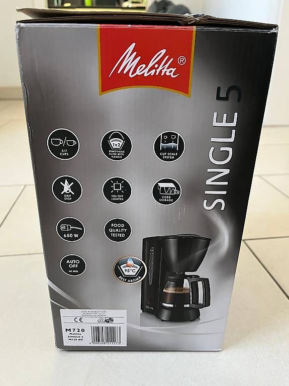 Melitta Kaffeemaschinen & Espressomaschinen: Melitta Single 5 Kaffeemaschine neuwertig – Neu und originalverpackt aus Wettingen von Rogoma 1