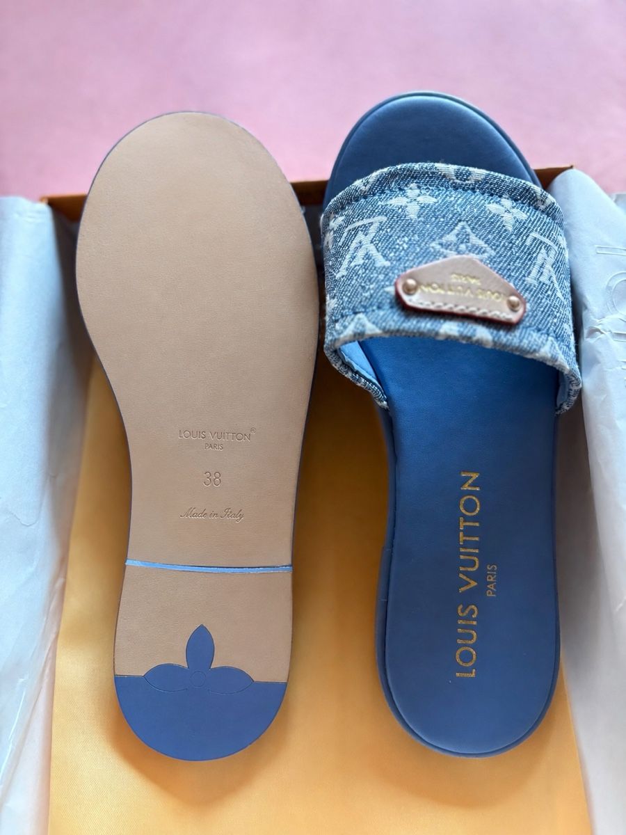 Louis Vuitton Damenschuhe: LOUIS VUITTON SLIDES GR. 38 – Neu (gemäss Beschreibung) aus Zürich von Fadeout_drip 3