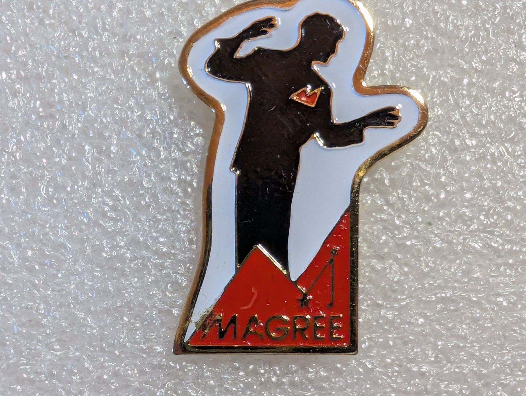 Placchette & Badge: Ansteckpin 278: Magree – Usato da Oppligen venduto da Pin-Fall-Shop