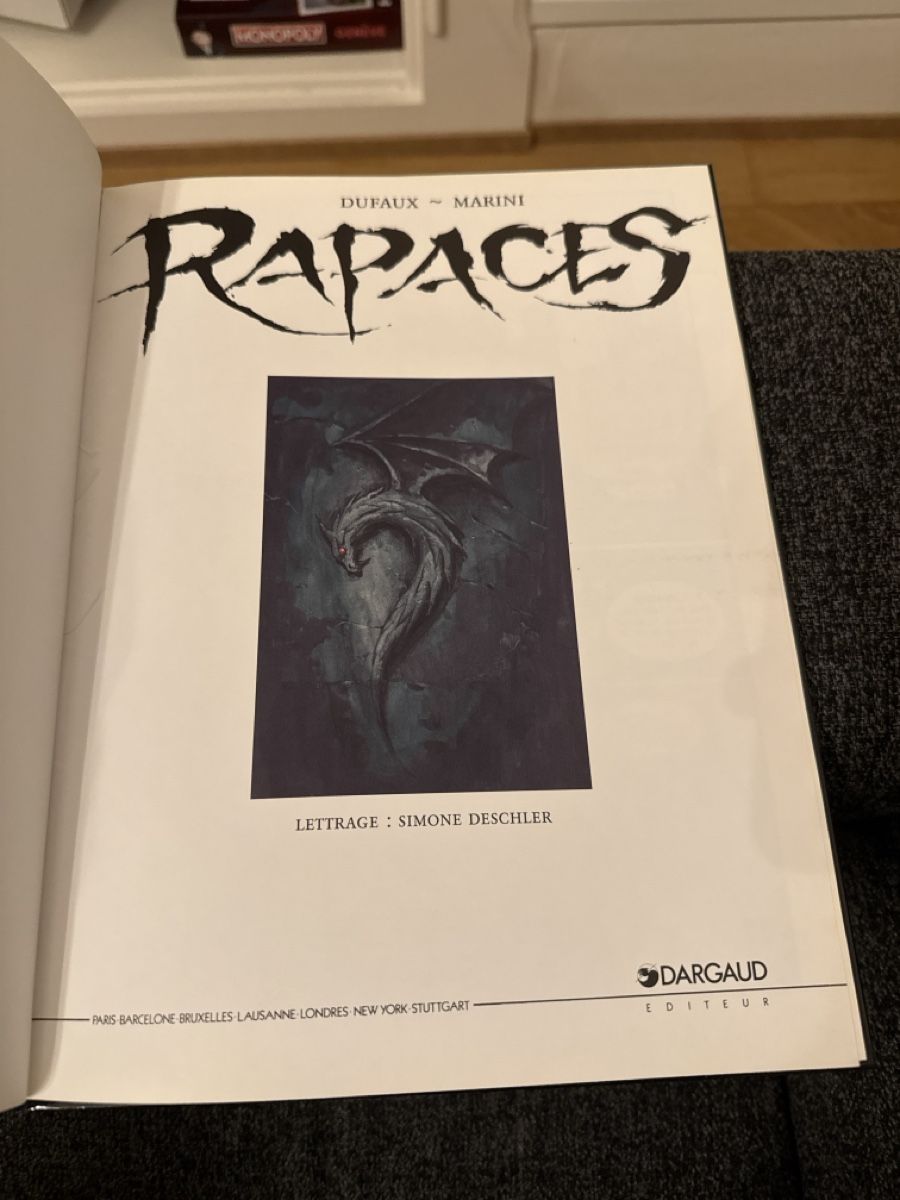 Fumetti: BD RAPACES - TOME 1 - ÉDITION ORIGINALE 1999 – Nuovo (secondo la descrizione) da Genève venduto da Emorejac 1