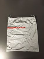 Prada Schuhbeutel Schuhtasche Nylon silber grau, neu