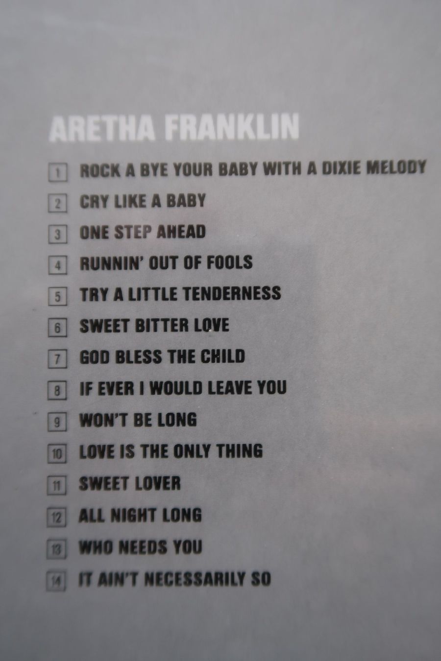 CD: ARETHA FRANKLIN - ST - CD – Usato da Basel venduto da Patiscat 2