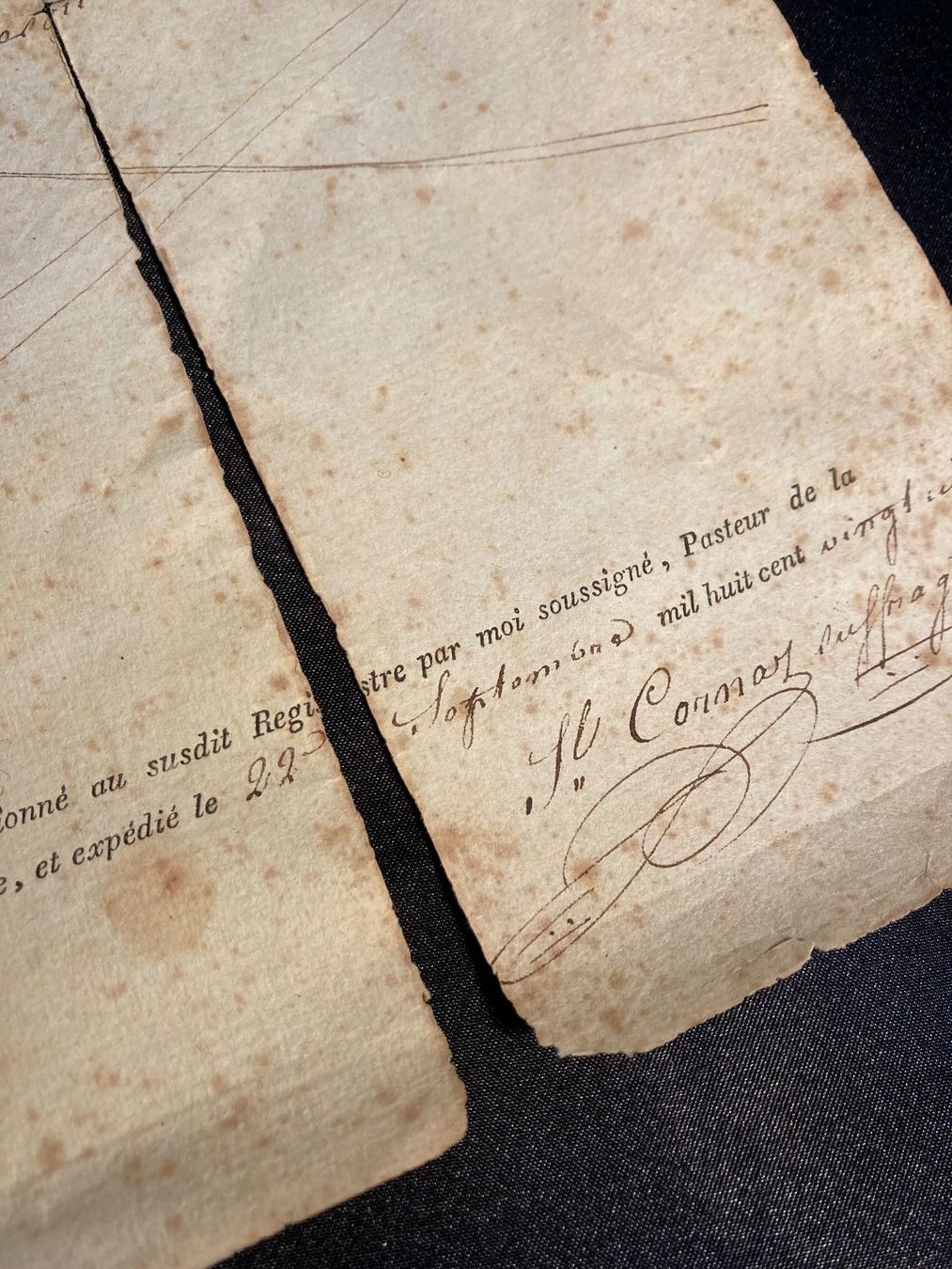 Documents: Document Extrait baptême Lavanchy Lutry 1813 – D'occasion à St-Cierges par LeRegain 2