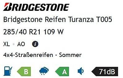 Bridgestone Pneumatici & Ruote complete: Sommerreifen Bridgestone Audi / VW – Usato da Madetswil venduto da Urs804 4