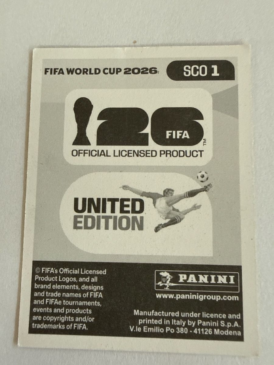 Panini Carte collezionabili: FIFA WM 2026 SCO 1 – Nuovo (secondo la descrizione) da Stäfa venduto da eko_lkv8 1