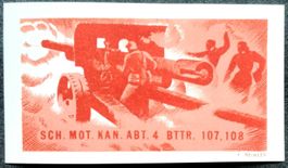Soldatenmarke 2.WK, Schwere Mot Kan Abt 4, ges, Wi Art 49-2