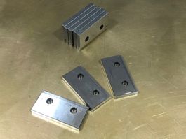 Spannbacken Backen für Maschinenschraubstock 74mm Klemmbacke
